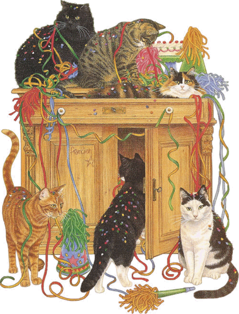 Credenzacongatti2 - Hartelijk Gefeliciteerd Kat (800x1050), Png Download