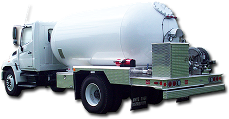 Propane Delivery Truck Palmetto Gas - Trailer Truck (760x402), Png Download