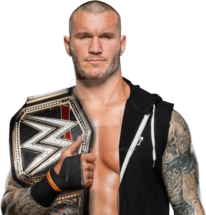 Randy Orton Tag Team Champion - Jinder Mahal 2017 Wwe (1024x724), Png Download