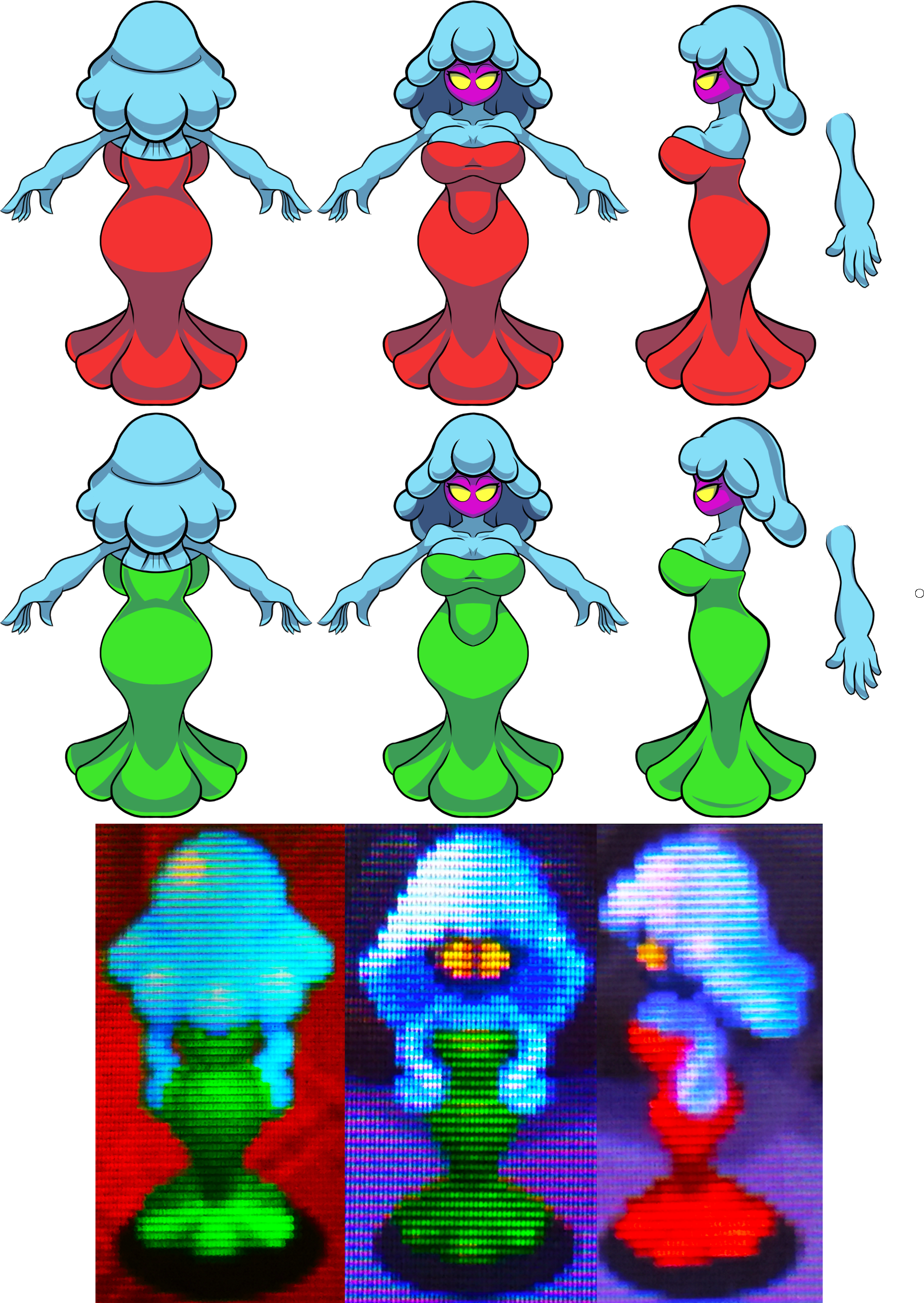 Svg Library Library Jellyfish Clipart Colorful - Mario And Luigi Gigi And Merri (1897x2675), Png Download