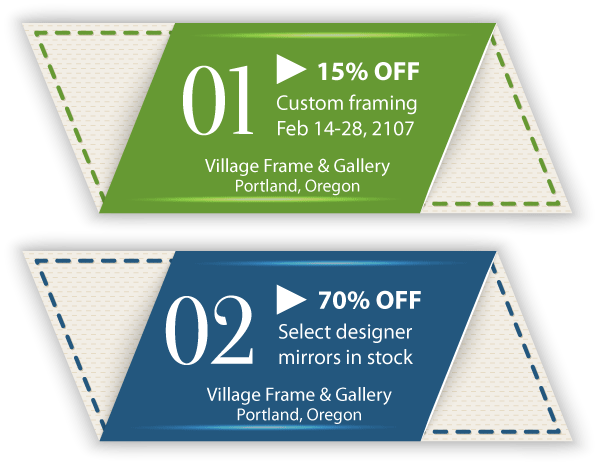 One For 15% Off Custom Framing February - Mirror (600x466), Png Download