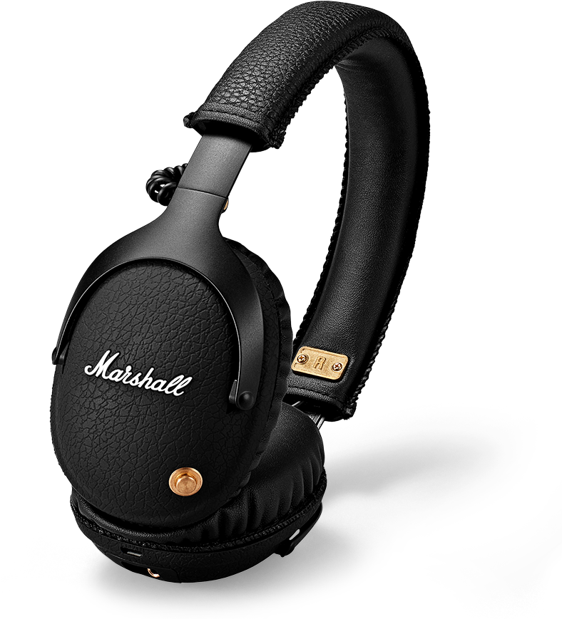 Price Usd249 - - Marshall Monitor Bluetooth - Black Wireless Headphones (900x900), Png Download
