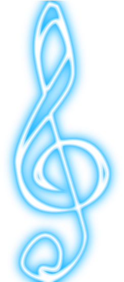 Zoom Diseño Y Fotografia - Notas Musicales Neon Png (550x550), Png Download