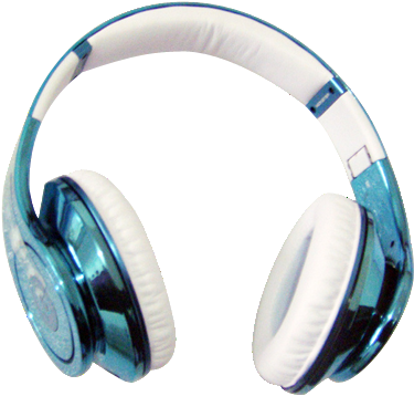 Beats By Dre Studio Blue White Headphones - Transparent Png Headphone Beats (400x420), Png Download