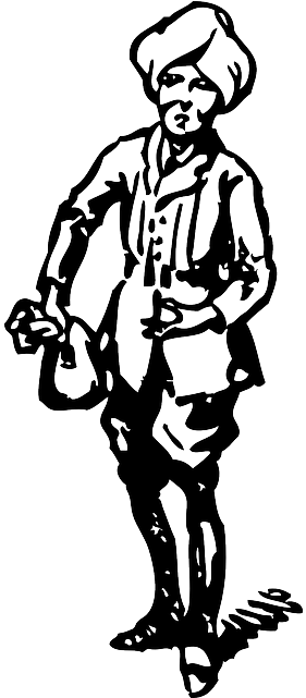 Outline, Man, Male, Person, Bag, Rajah, Rupee, Rupees - Rajah Cartoon (320x640), Png Download