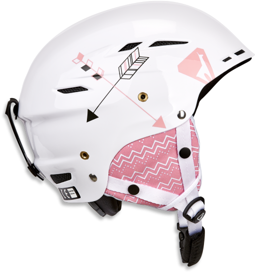 Freesl Arrow Pink - Cyklistická Helma R2 Ath04q Arrow (669x608), Png Download