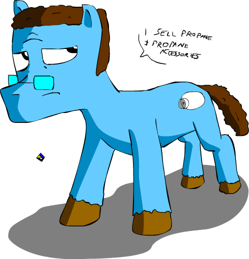 I Sell Pr Pne 1 Proane Hank Hill Pony Princess Celestia - King Of The Hill Oc (498x518), Png Download