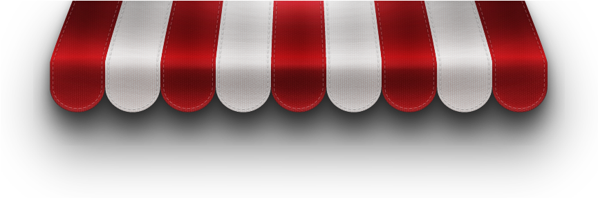 Awning Vector Banner Library - Awning Vector Png (870x300), Png Download