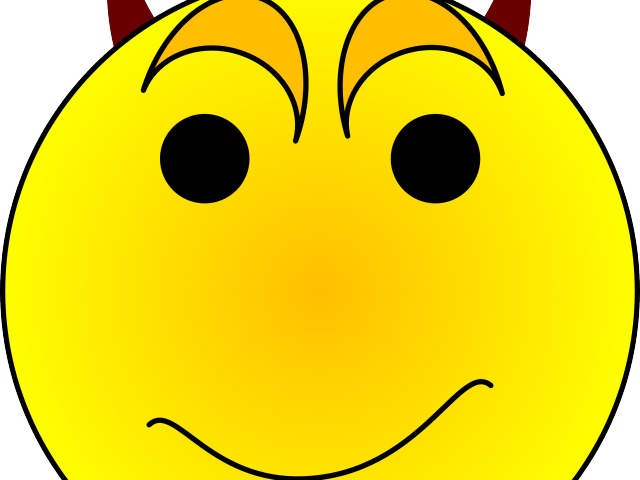 Devil Clipart Smiley Face - Smiley (640x480), Png Download