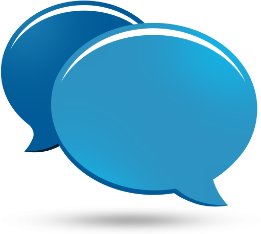 Icons Clipart Conversation - Blue Chat Icon Png (640x480), Png Download