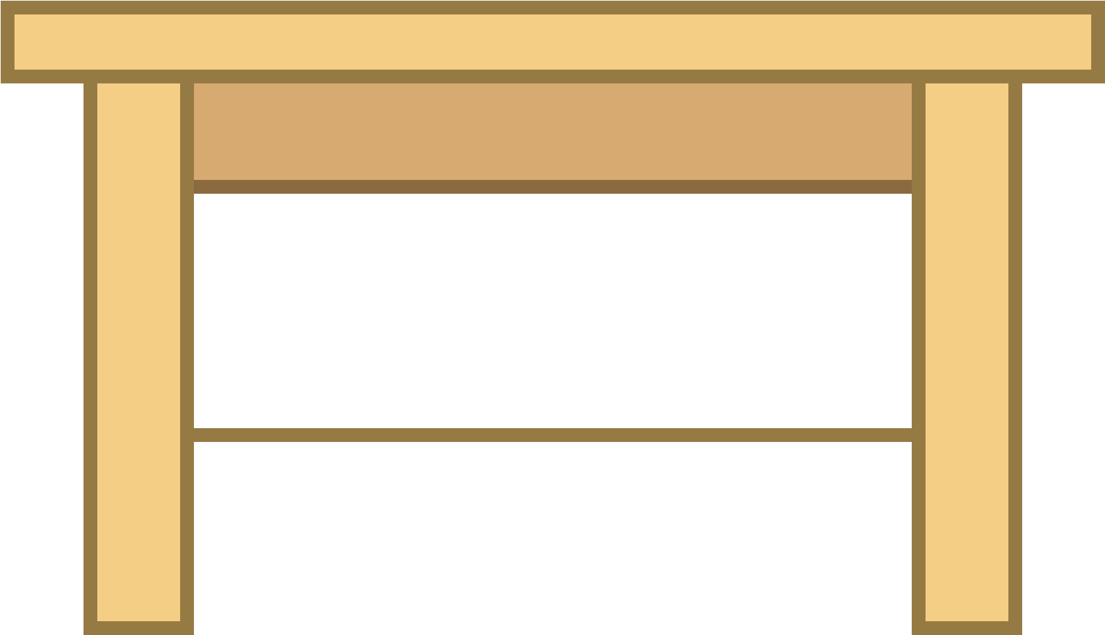 It's A Picture Of A Table With Four Legs And Its' Long - Icon (1600x1600), Png Download