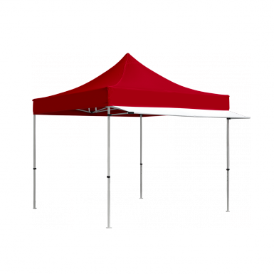 White Tent Awning - Carpas 3x3 Roja (385x385), Png Download
