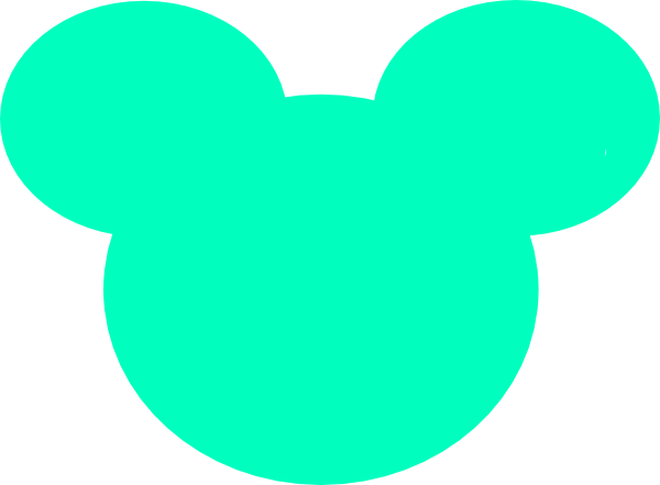 Mickey Mouse Outline Clip Art - Mickey Mouse Heads Black (600x441), Png Download