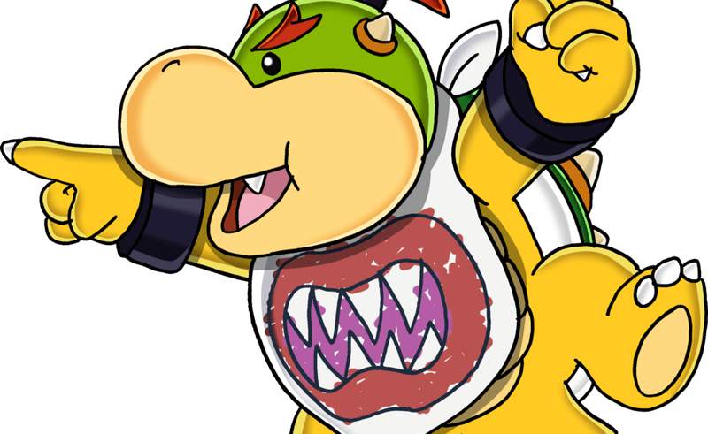 Bowser Jr Drawing Com Free For Personal Use Bowser - Bowser Jr. (800x491), Png Download
