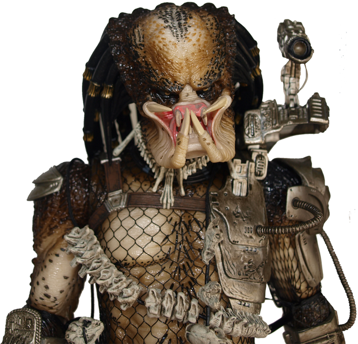 Neca Predator 1 4 Scale Closed Mouth (700x692), Png Download