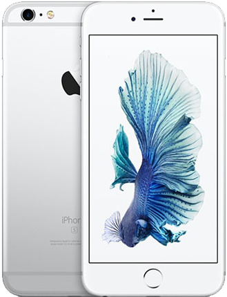 Iphone 6s Plus Silver Iphone Repair Santa Barbara - Apple 6 128gb Silver (402x439), Png Download
