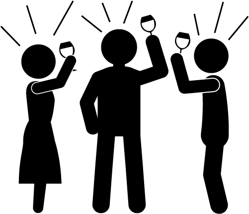 Party People - People Pictograms Png (640x480), Png Download