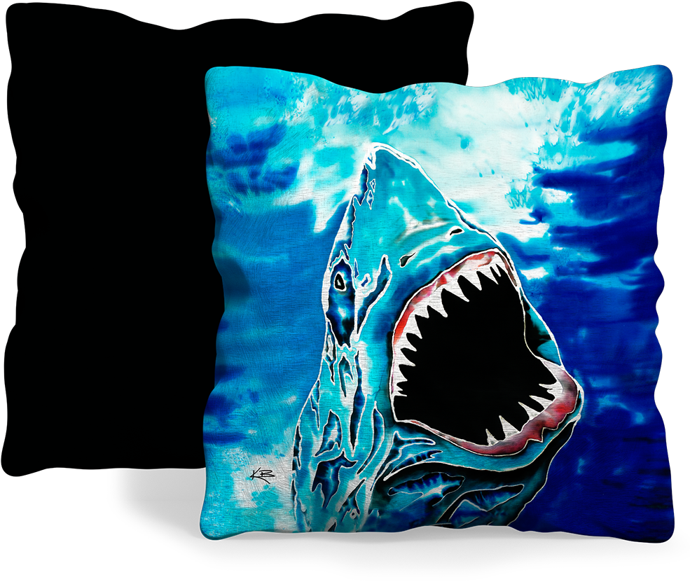 Live Free Shark Attack Indoor/outdoor Floor Mat (500x500), Png Download