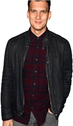 Scott Michael Foster Had A Tough Act To Follow When - Blouson Aviateur Homme Noir (330x412), Png Download