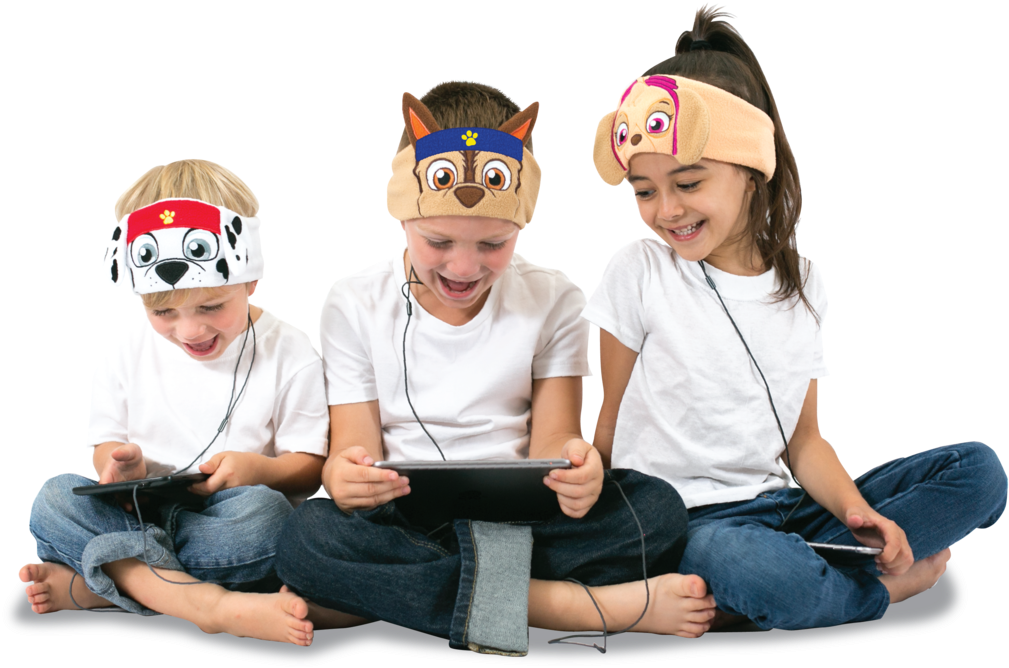 Kids Headphones In A Cozy Soft Fleece Headband - Paw Patrol Cozyphones (600x399), Png Download