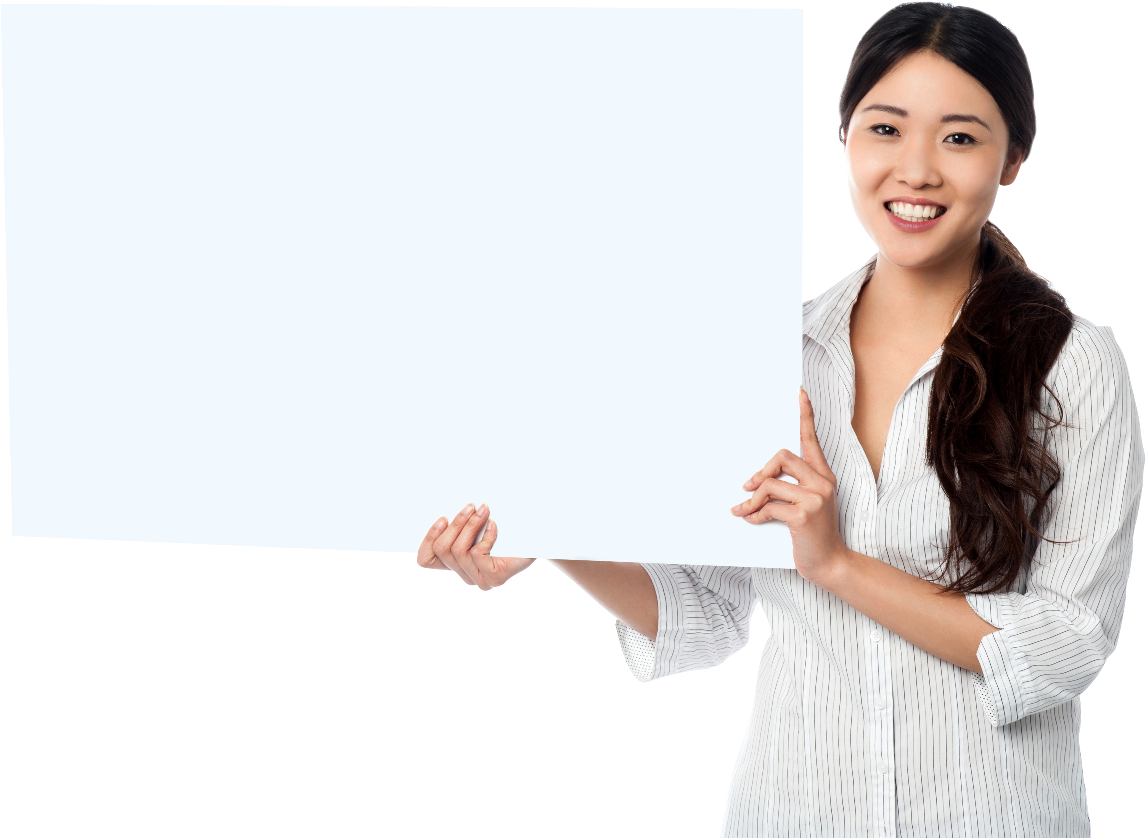 Girl Holding Banner Png Background Stock Images - Girl Holding Banner Png (4809x3200), Png Download