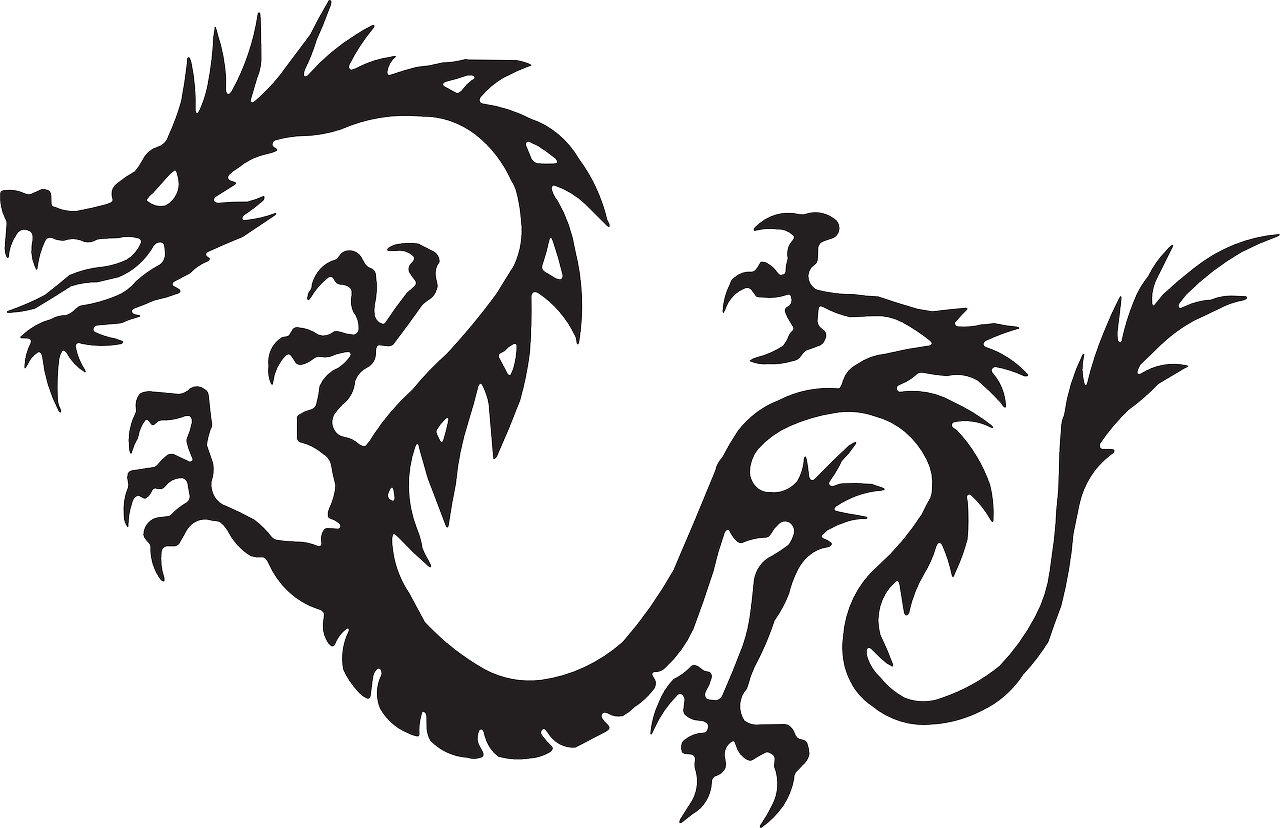 Japanese Dragon - - Japanese Dragon Chinese Dragon Clipart (1280x828), Png Download