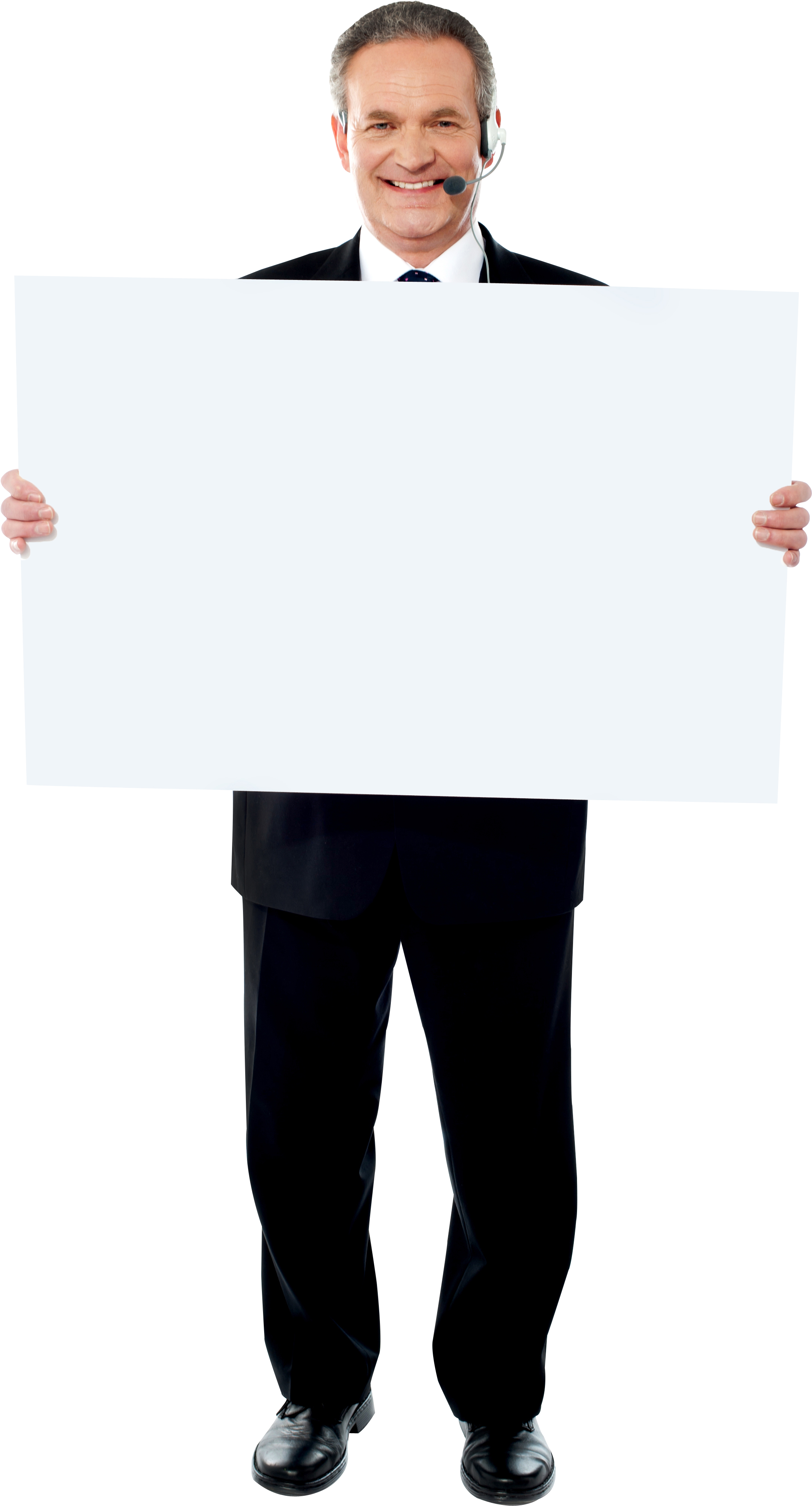 Men Holding Banner Free Commercial Use Png Images - Banner Holding (3200x4460), Png Download