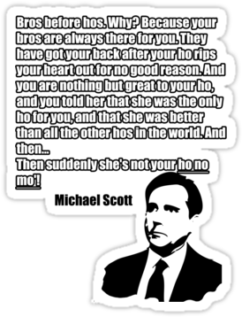 Shae And The Lion's Bed - Michael Scott No Ho No Mo (375x360), Png Download