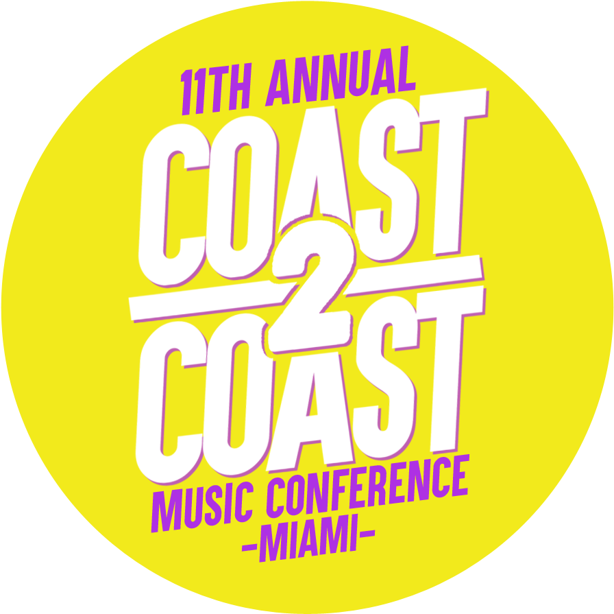 Logo Coast 2 Coast Music Conference - Coast 2 Coast Music Conference 2019 In Miami (960x960), Png Download