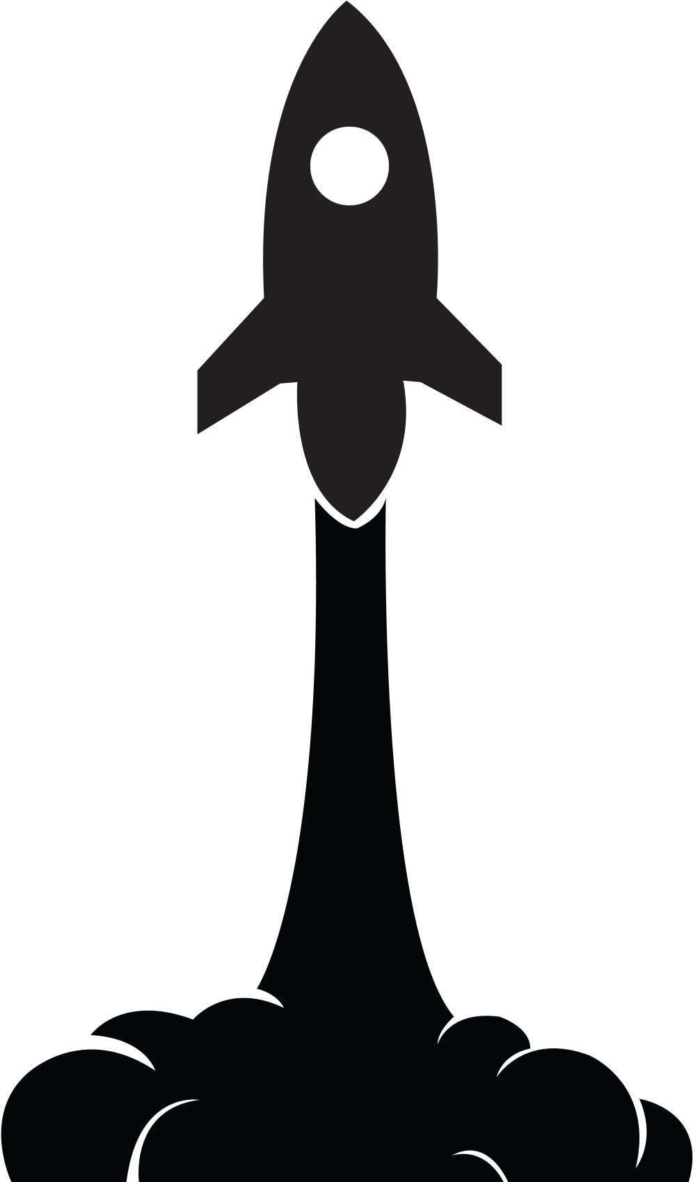 Book Modeling Gravity Hazards From Rockfalls To Landslides - Rocket Blast Off Silhouette (1047x1697), Png Download