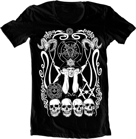 Aleister Crowley Tribute Shirt - Bring Me The Horizon Wolf Bones (544x556), Png Download