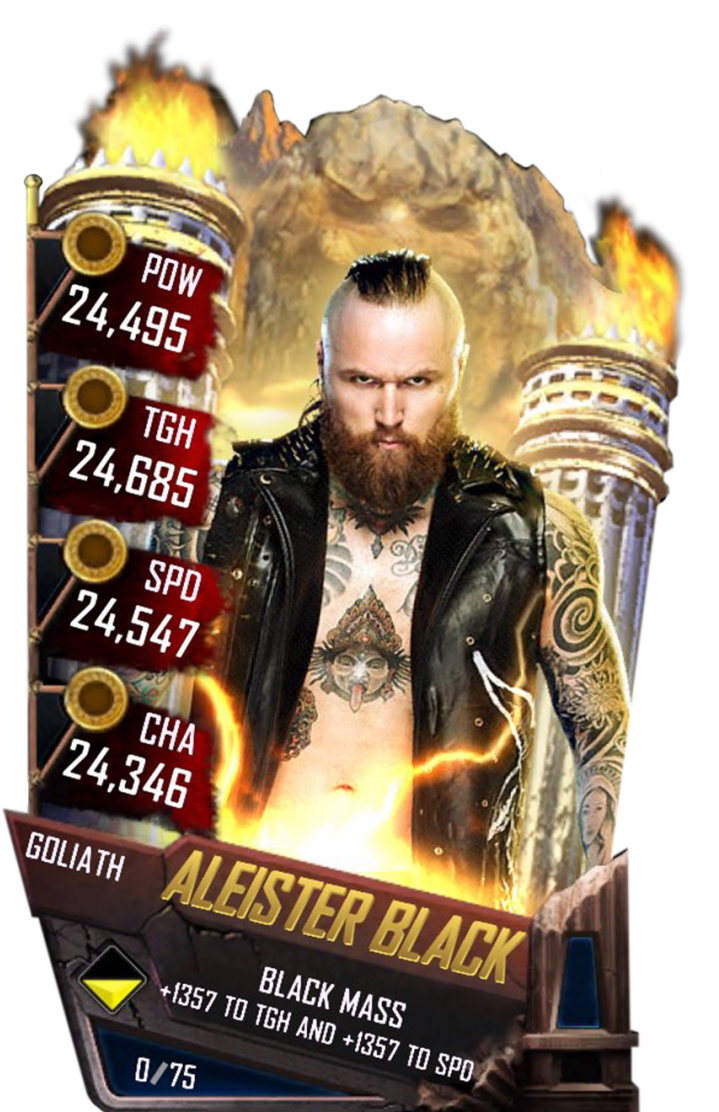 Aleisterblack S4 20 Goliath - Wwe Supercard Goliath Cards (733x1158), Png Download