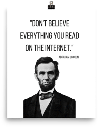 Art Print: Abraham Lincoln In The Classic 1863 Portrait, (600x600), Png Download