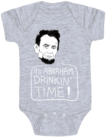 It's Abraham Drinkin Time Baby Onesy - D Va Baby Onesie (484x484), Png Download