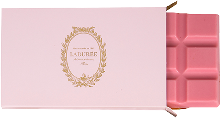 Mini Rose Chocolate Bar Chocolate Gifts, Chocolate - Laduree Pink Chocolate Bar (550x550), Png Download