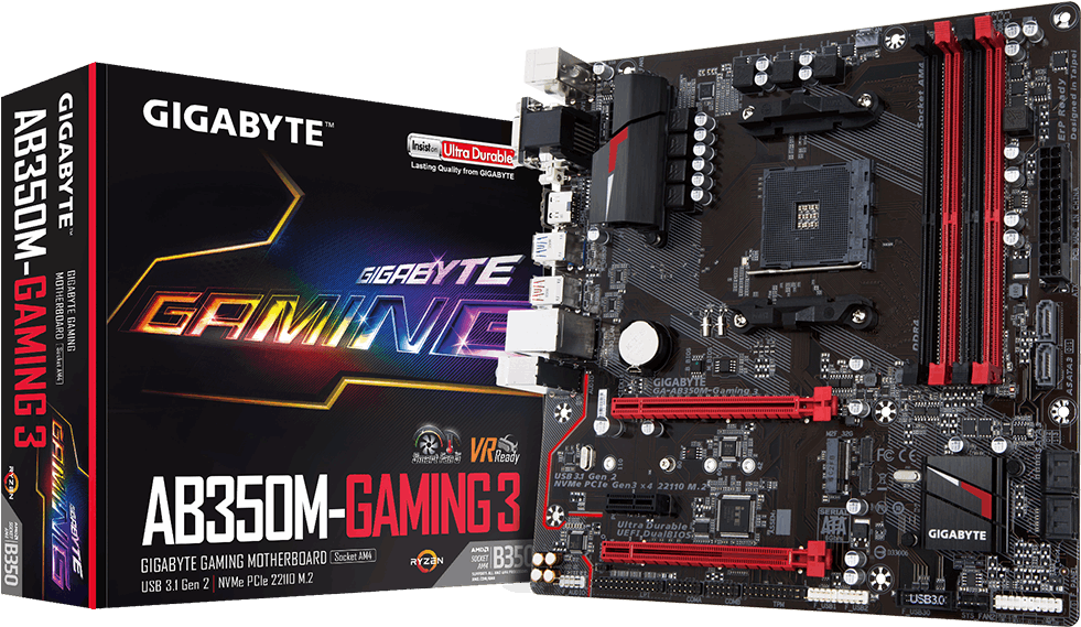 Ga Ab350m Gaming 3 - Gigabyte X370 Gaming 3 (1000x588), Png Download