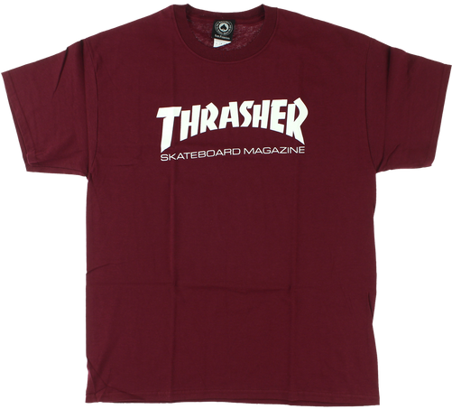 Maroon Thrasher Mag Logo Tee - Maroon Thrasher Shirt (500x500), Png Download