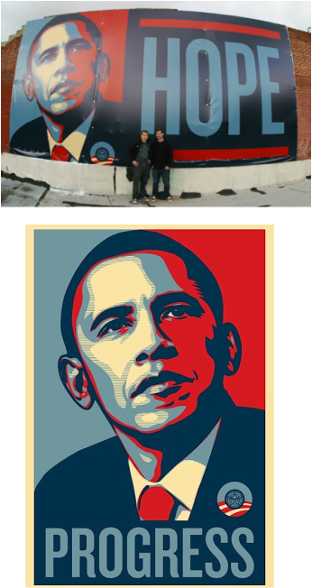 Before His First Art Museum Exhibition, Shepard Fairey - Obama Hope Poster Poster Print (346x652), Png Download