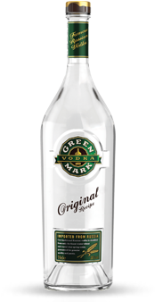 Green Mark Traditional Russian Vodka - Russian Vodka Green Mark (370x360), Png Download
