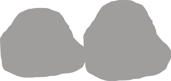 Rock Clipart Small Rock - Clip Art (600x287), Png Download