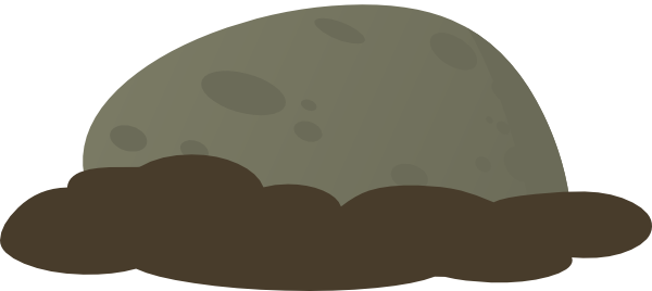 Moss Vector Rock Clipart - Clip Art (600x268), Png Download