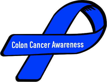 Download Colon Cancer Awareness Ribbon Clipart Colorectal - Colon Cancer Awareness Ribbon (455x350), Png Download