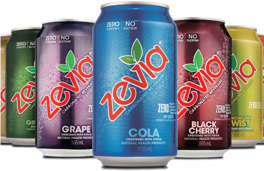 Zevia Natural Diet Soda Black Cherry (514x342), Png Download