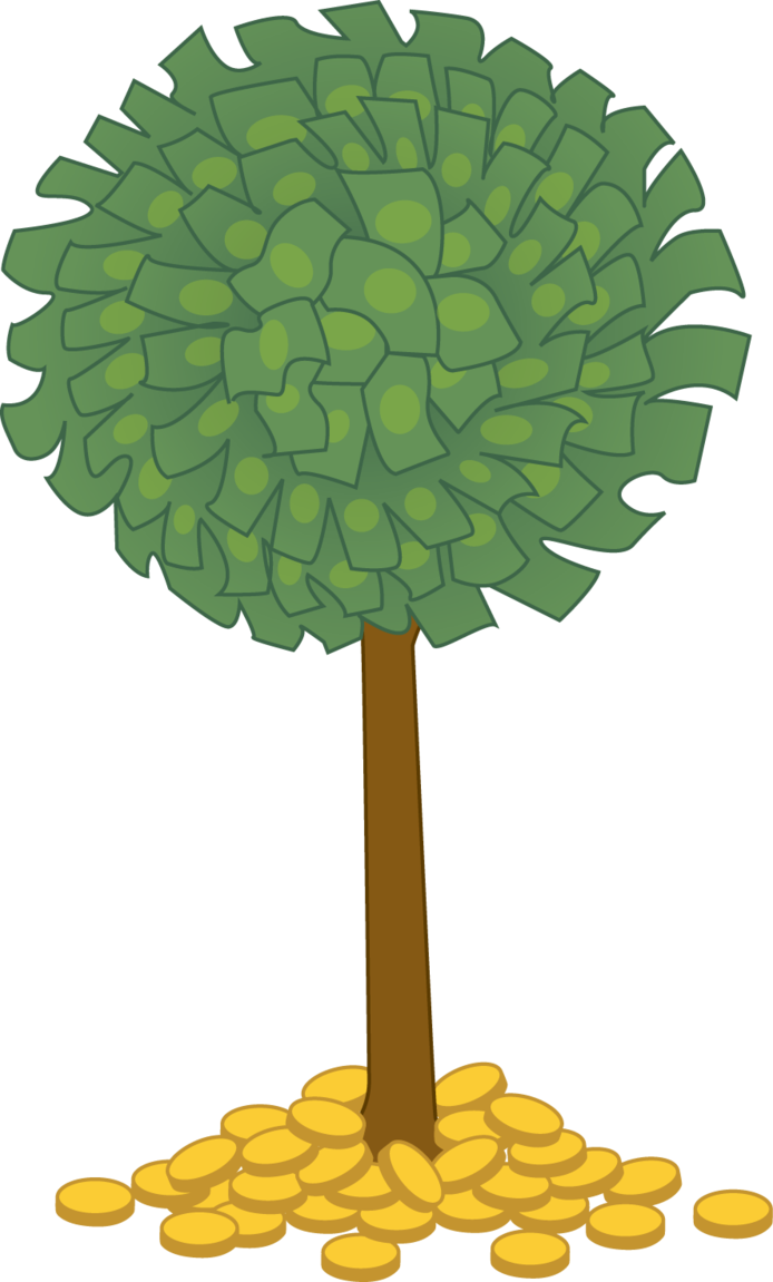 Money Tree By Colormist On Deviantart Png Freeuse - Money Tree Clipart Transparent (694x1151), Png Download