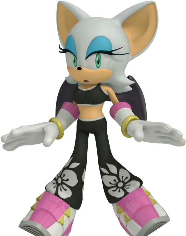 Sonic Free Riders Surprised - Sonic Free Riders Rouge (1024x1024), Png Download