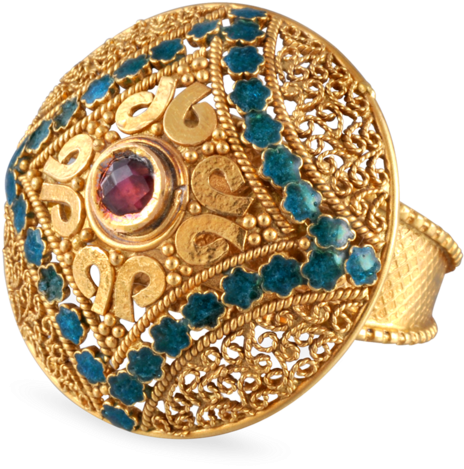 Designer Jewellery Rings Malviya - Gold Ring Transparency Png (500x500), Png Download