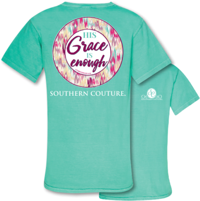 Southern Couture Grace Is Enough Comfort Colors T-shirt - Active Shirt (429x480), Png Download