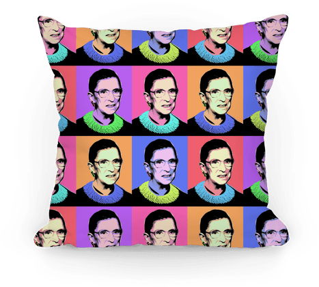 Rbg Pop Art Pillow - Pop Art Pillow Png (484x484), Png Download