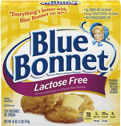 Lactose Free Stick - Blue Bonnet Lactose Free Butter (500x500), Png Download
