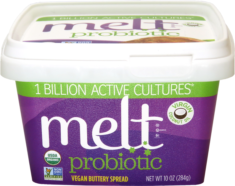 Probiotic Melt Organic Spread - Melt Organic Vegan Butter (834x833), Png Download